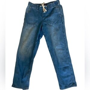 GAP Tie Waist Jeans- Elastic Waist- 15-16” Waist-100% Cotton